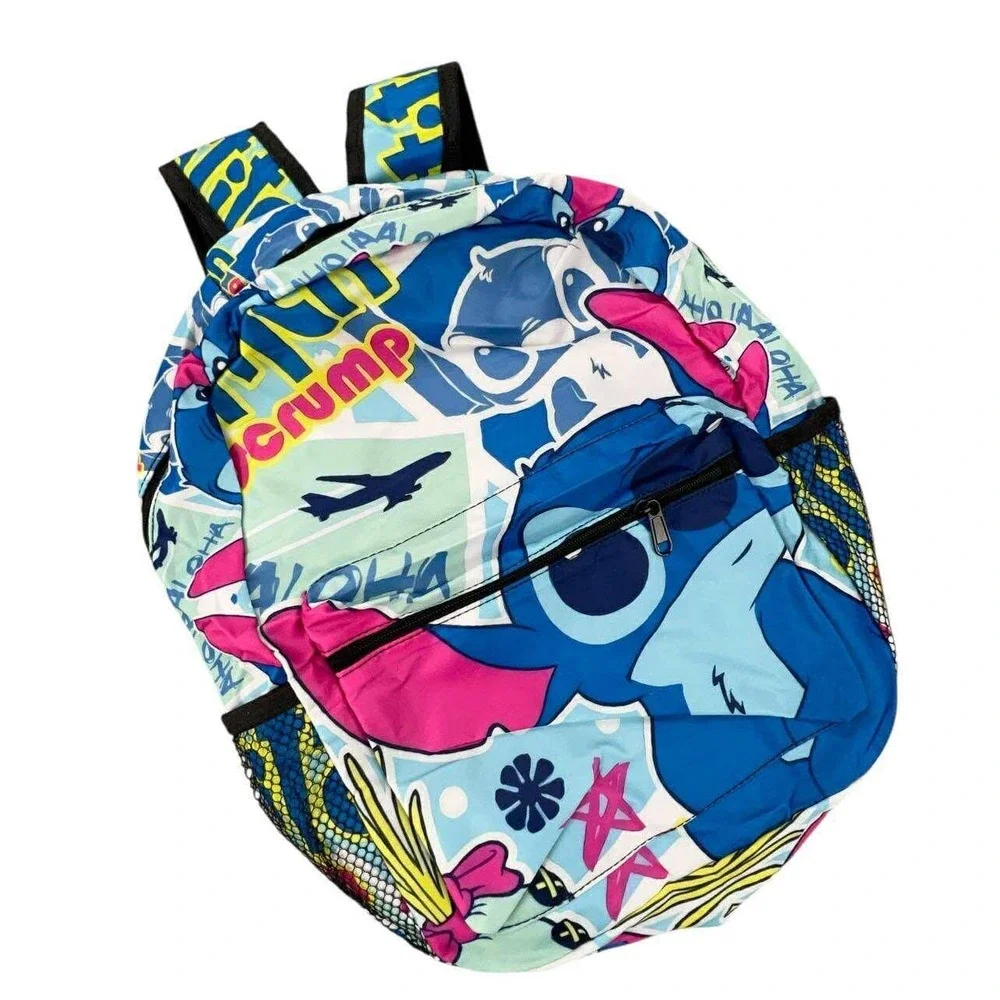 Disney Lilo & Stitch Backpack Crump Aloha‎ School Travel Lightweight NEW